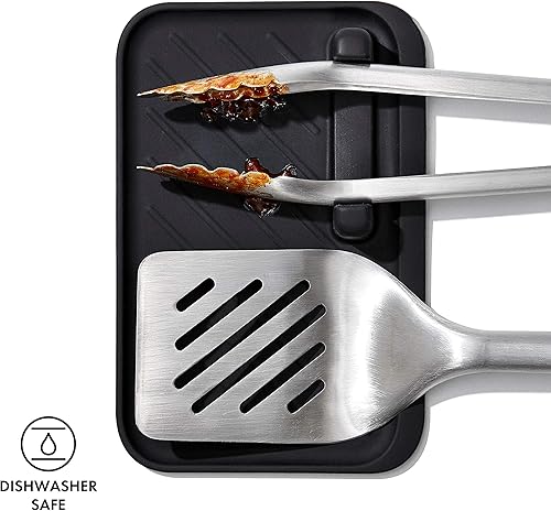 Miniatura 6 de OXO Good Grips - Herramientas de asar a la parrilla, reposo, color negro