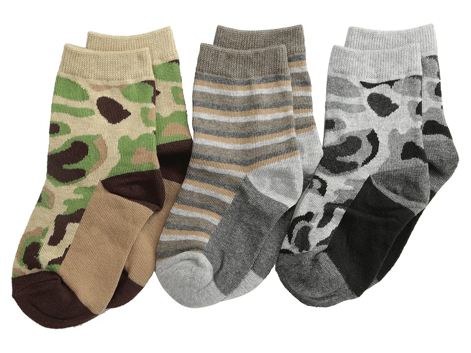 

Jefferies Socks Camo Stripe Crew Socks 3 Pack (Infant/Toddler/Little Kid/Big Kid) (Camouflage) Boys Shoes