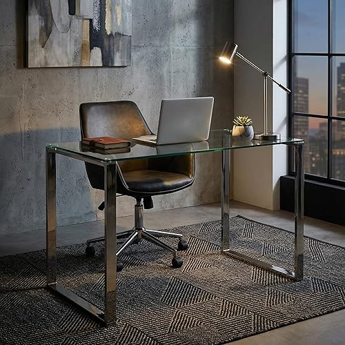 Miniatura 15 de Cortesi Home Remi - Mesa de centro de cristal contemporánea con acabado cromado