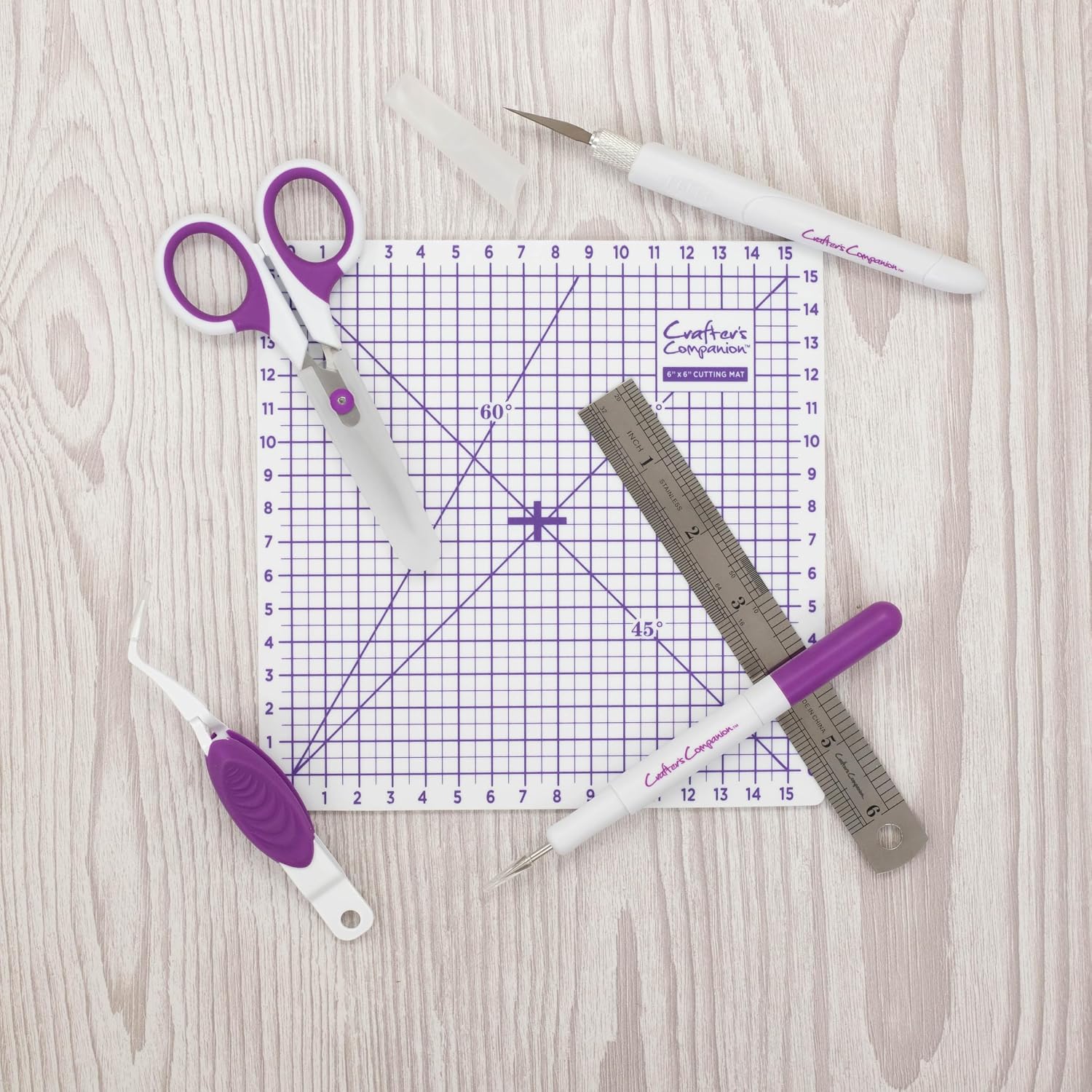 Crafter's Companion 6 PCS Craft Essential Tool Kit, Model Building, Basic Tools for Hobby - Great Additional Tool Kit To Any Craft Kit