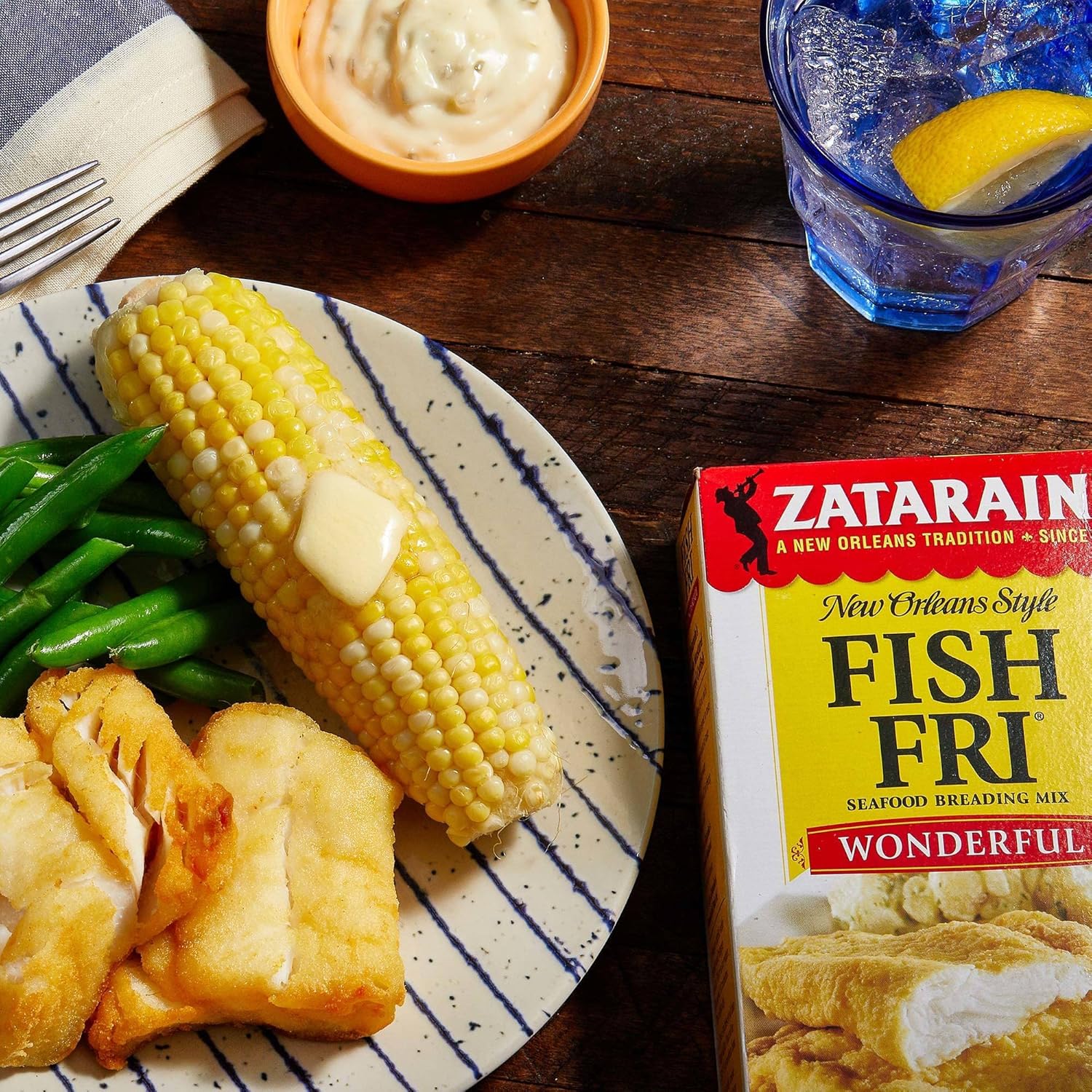 Zatarain's Wonderful Fish Fri Seafood Breading, 10 oz (Pack of 12)