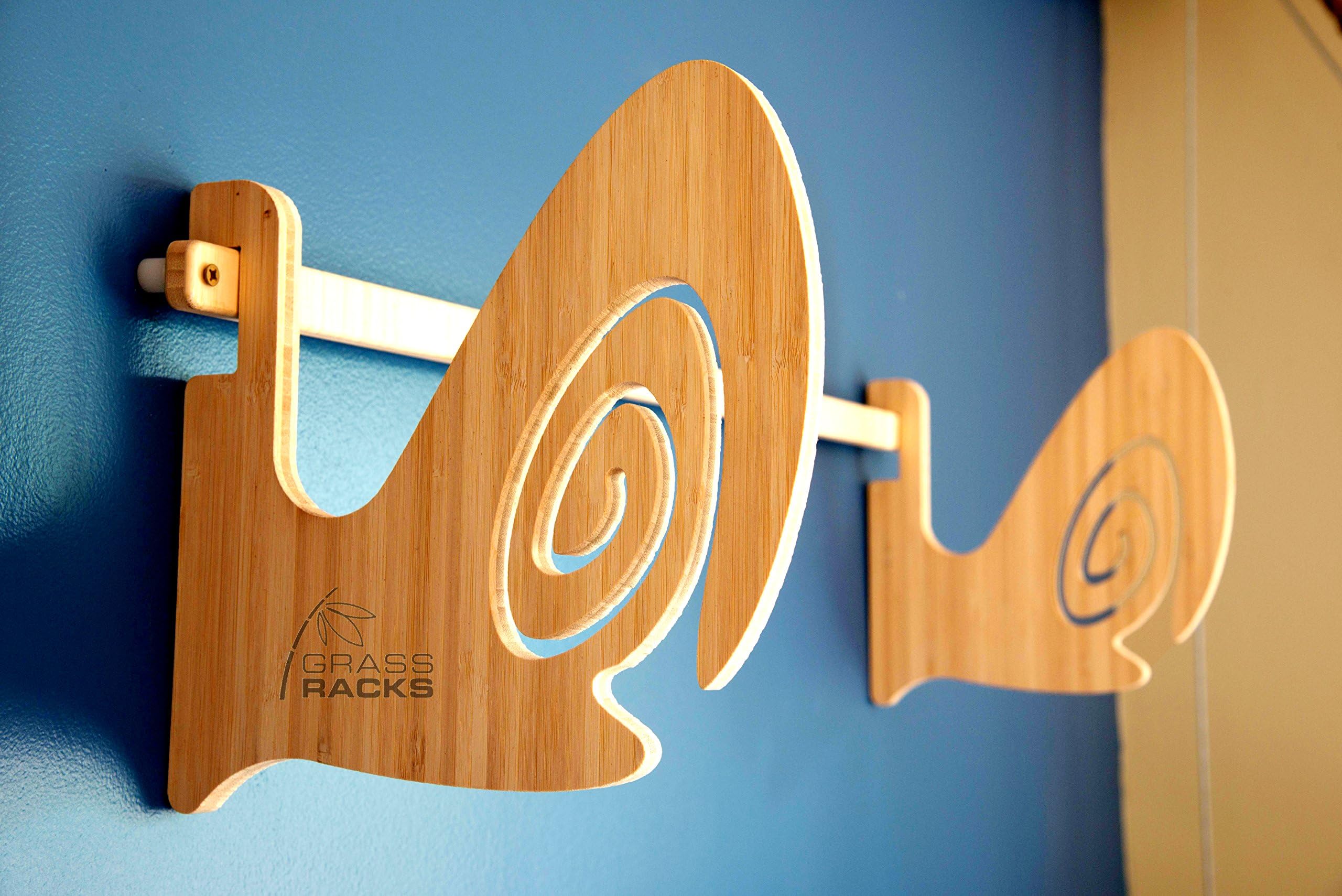 Grassracks Bamboo Longboard Rack or Skateboard Rack The Tripped Barrel