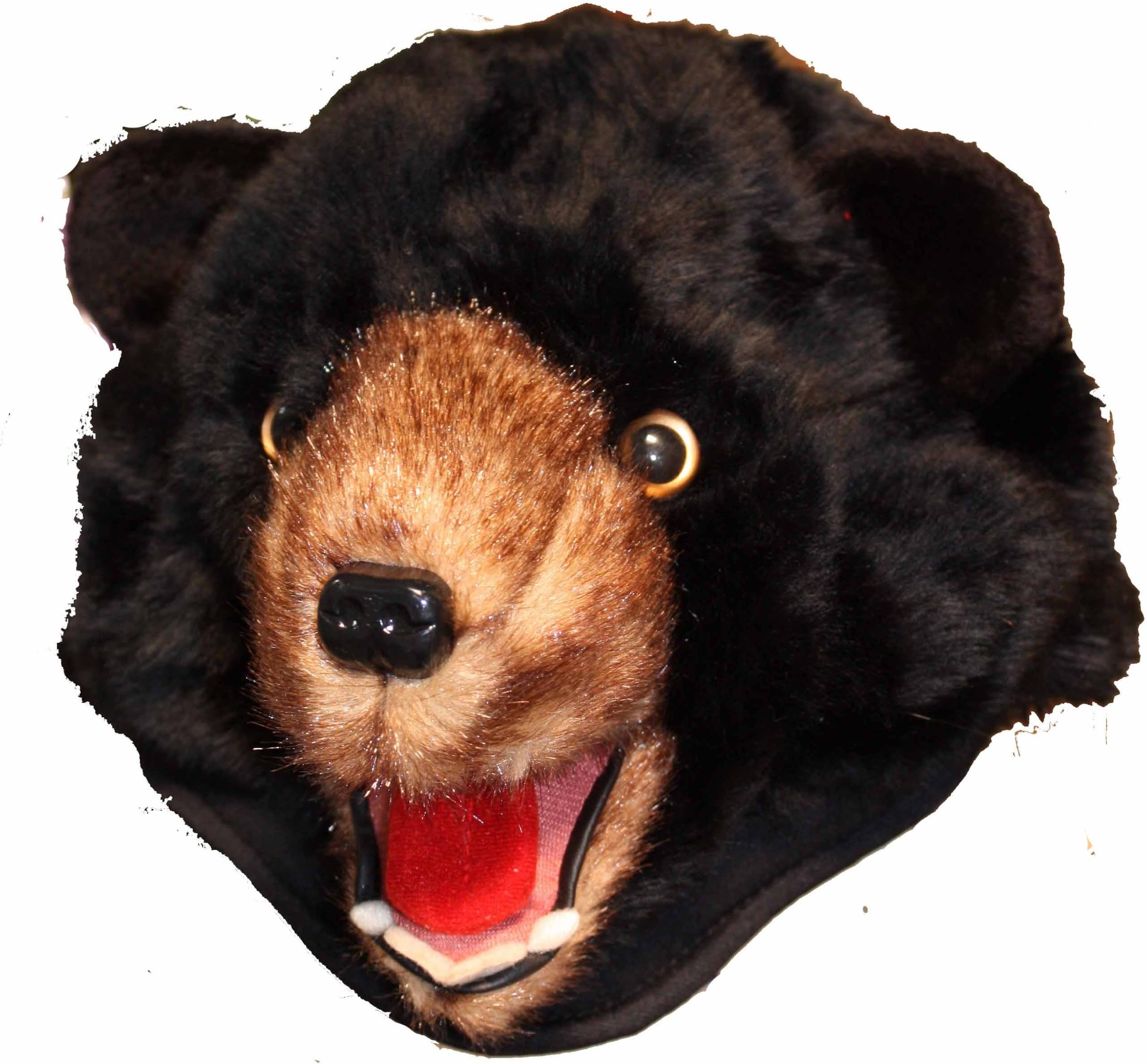 Black Bear Furry Plush Animal Hat - Unisex