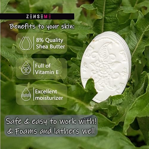 Miniatura 15 de ZenseMe 5.5 libras - Base de jabón de leche de cabra Kit de suministros para derretir y verter para hacer jabón, sin SLS/SLES y PEG Los mejores