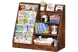 Lerliuo 4-Tier Children's Bookcase: Ideal Storage for Books and Toys