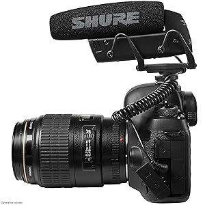Shure VP83 LensHopper Camera-Mounted Condenser Shotgun Microphone for use with DSLR Cameras and HD Camcorders - Capture Detailed, High Definition Audio with Full Low-end Response