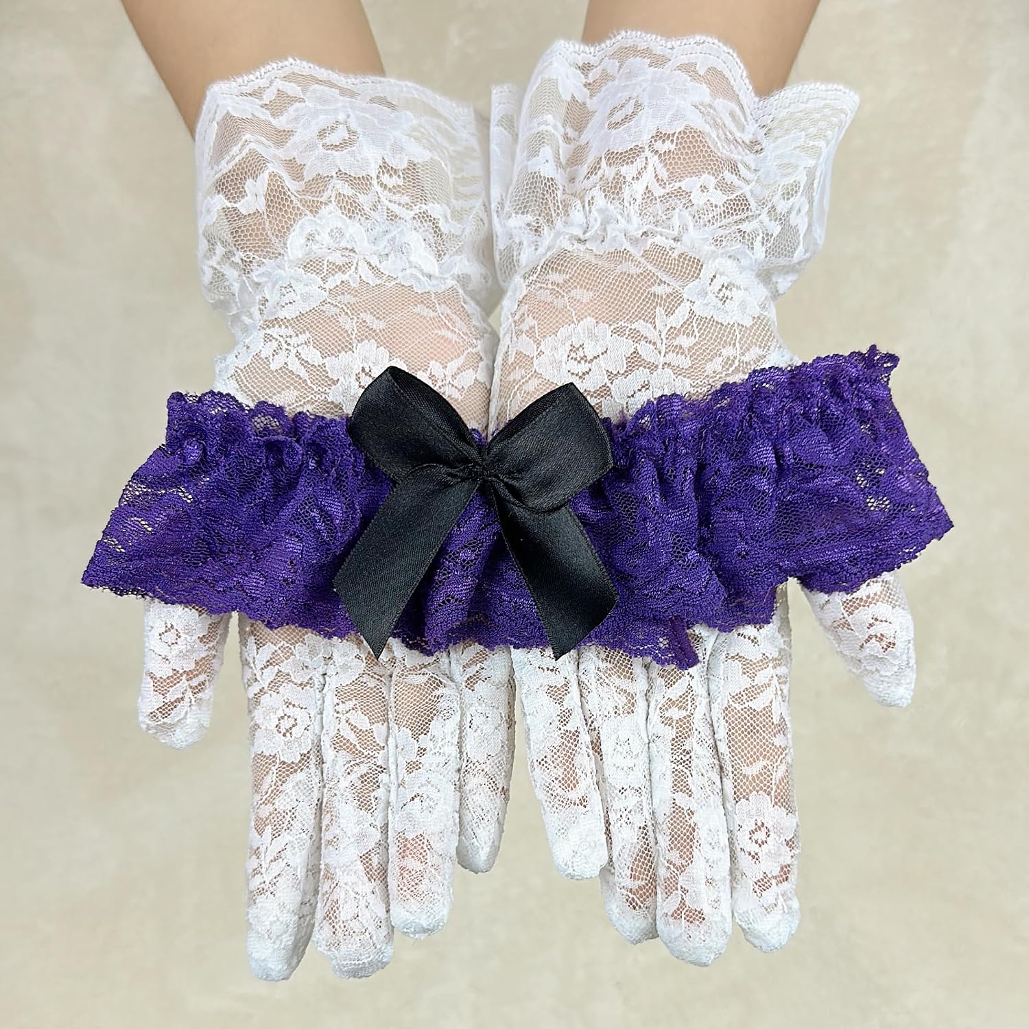 YunPeng Lace Wedding Garters Bride with Bow Party Prom Leg Garter Belt for Women