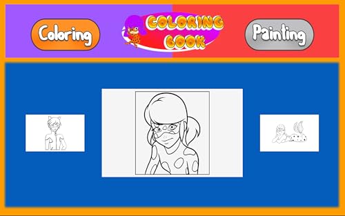 Glitter Coloring Book For GirlBug