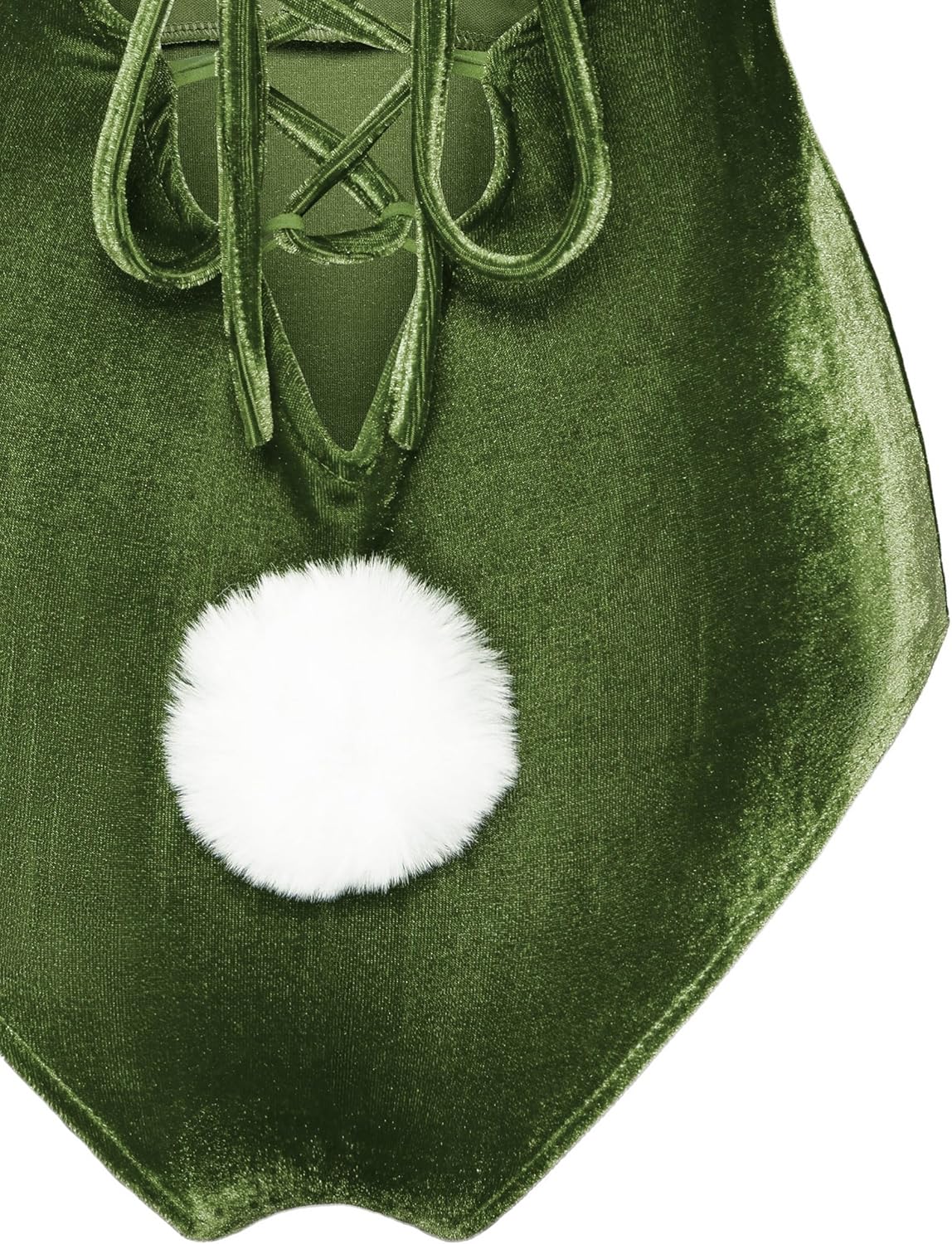 Women Velvet Bunny Costume Bunny Girl Suit Costume Senpai Cosplay One Piece Bodysuit Stockings Set - Image 7