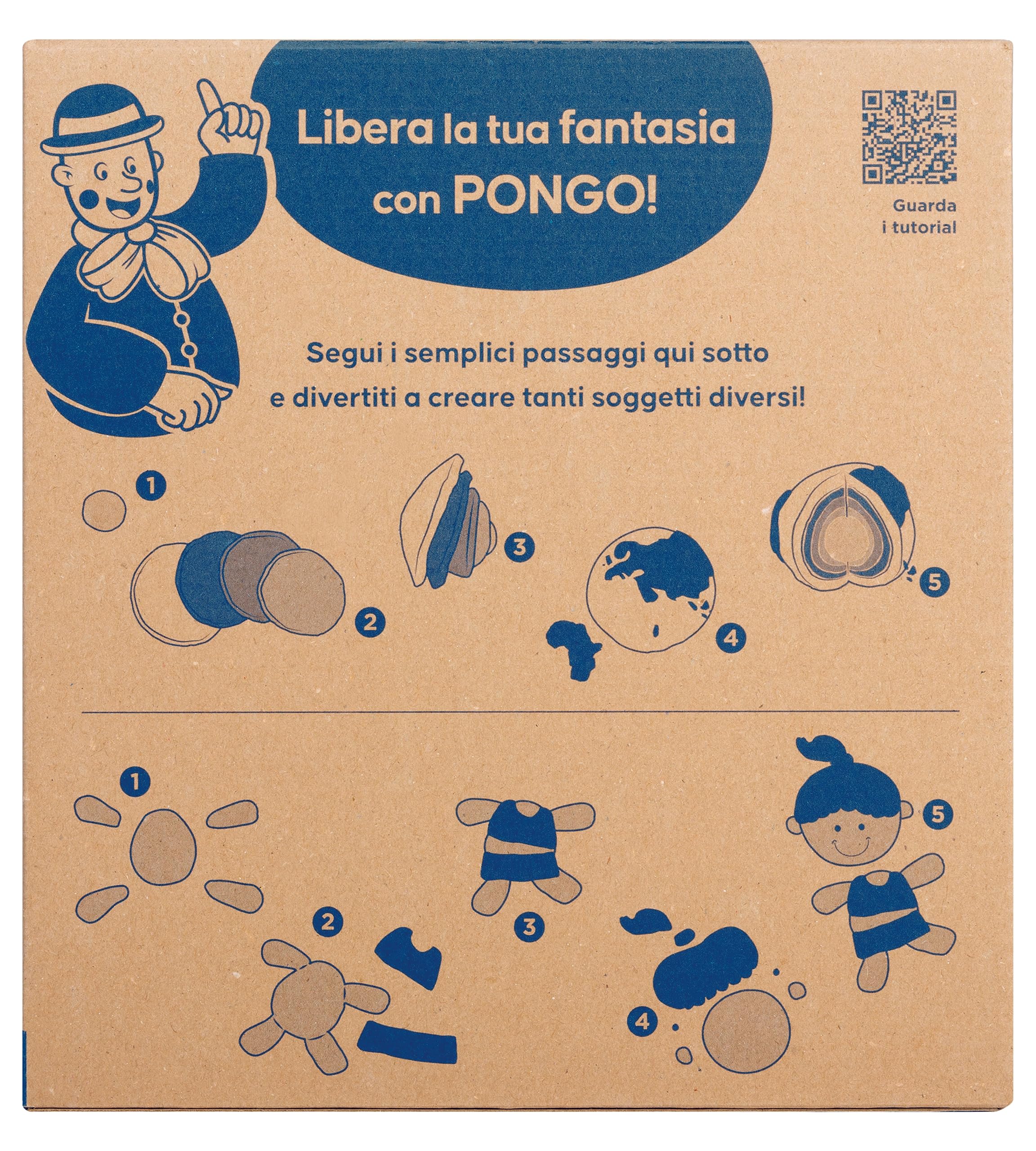 Giotto Pongo Lot de couleurs assorties 12 x 350 g