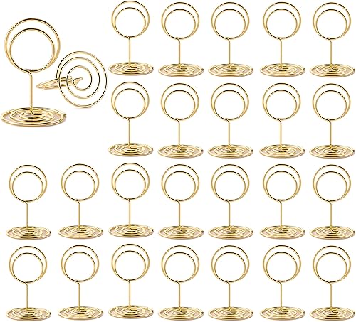Miniatura 8 de 26 soportes para números de mesa, soporte para tarjetas de lugar, soporte de alambre para fotos, portatarjetas de mesa de tamaño pequeño, soporte
