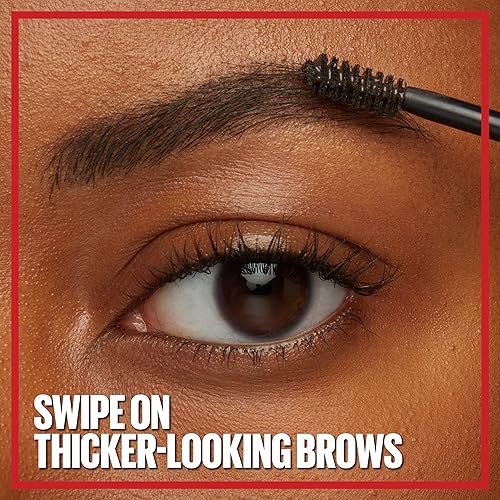 Miniatura 4 de Maybelline Tattoo Studio - Gel para peinar cejas, maquillaje impermeable para cejas, tinte de cejas para hasta 36 horas de uso, negro y marrón, 1