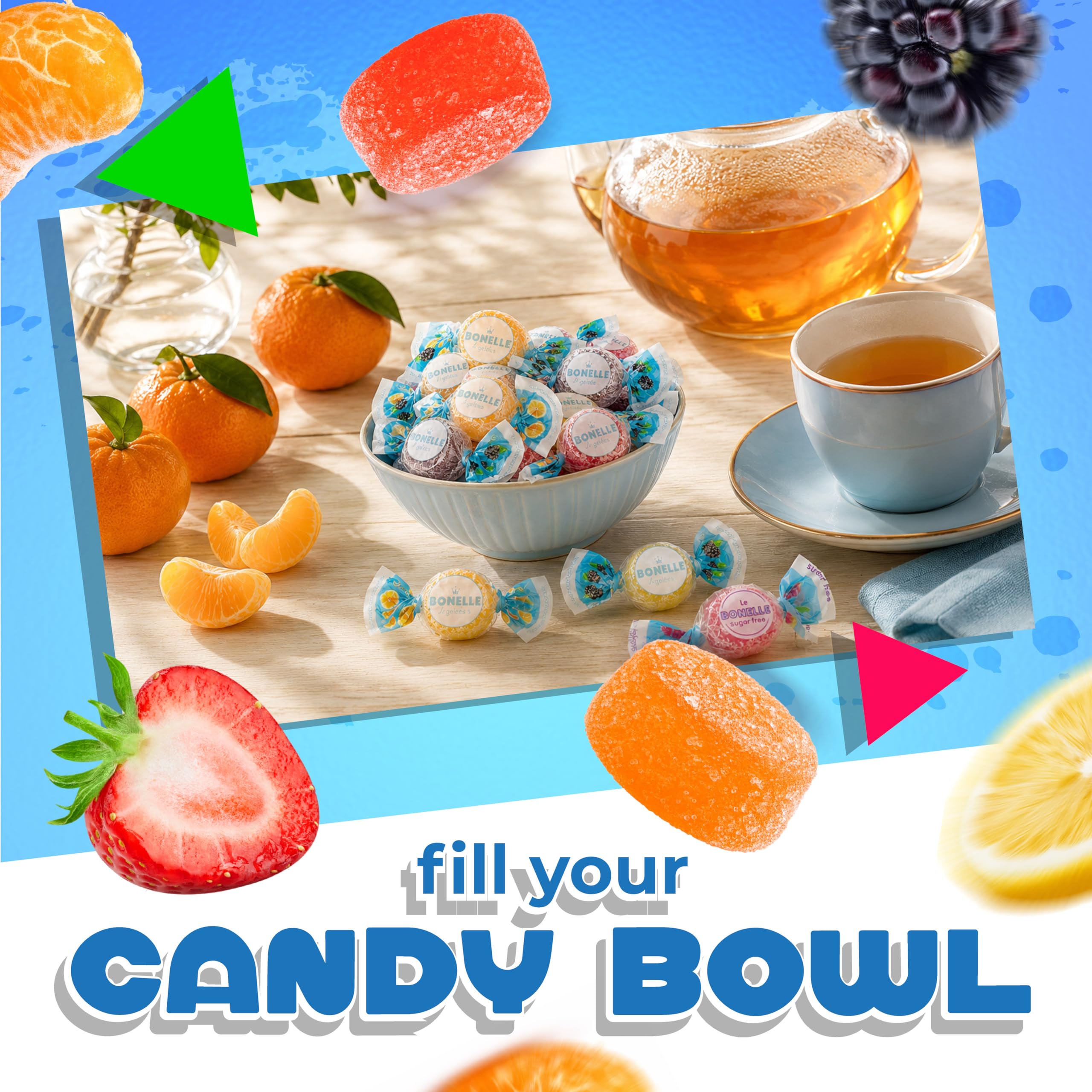 Amazon.com : Bonelle Italian Sugar Free Fruit Jelly Candy | 1