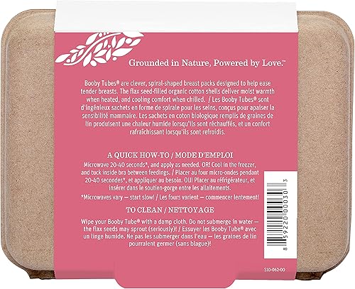 Miniatura 4 de Earth Mama Booby Tubes  Paquetes de lactancia de compresa caliente y fría sin gel para lactancia materna y senos tiernos 42 onzas