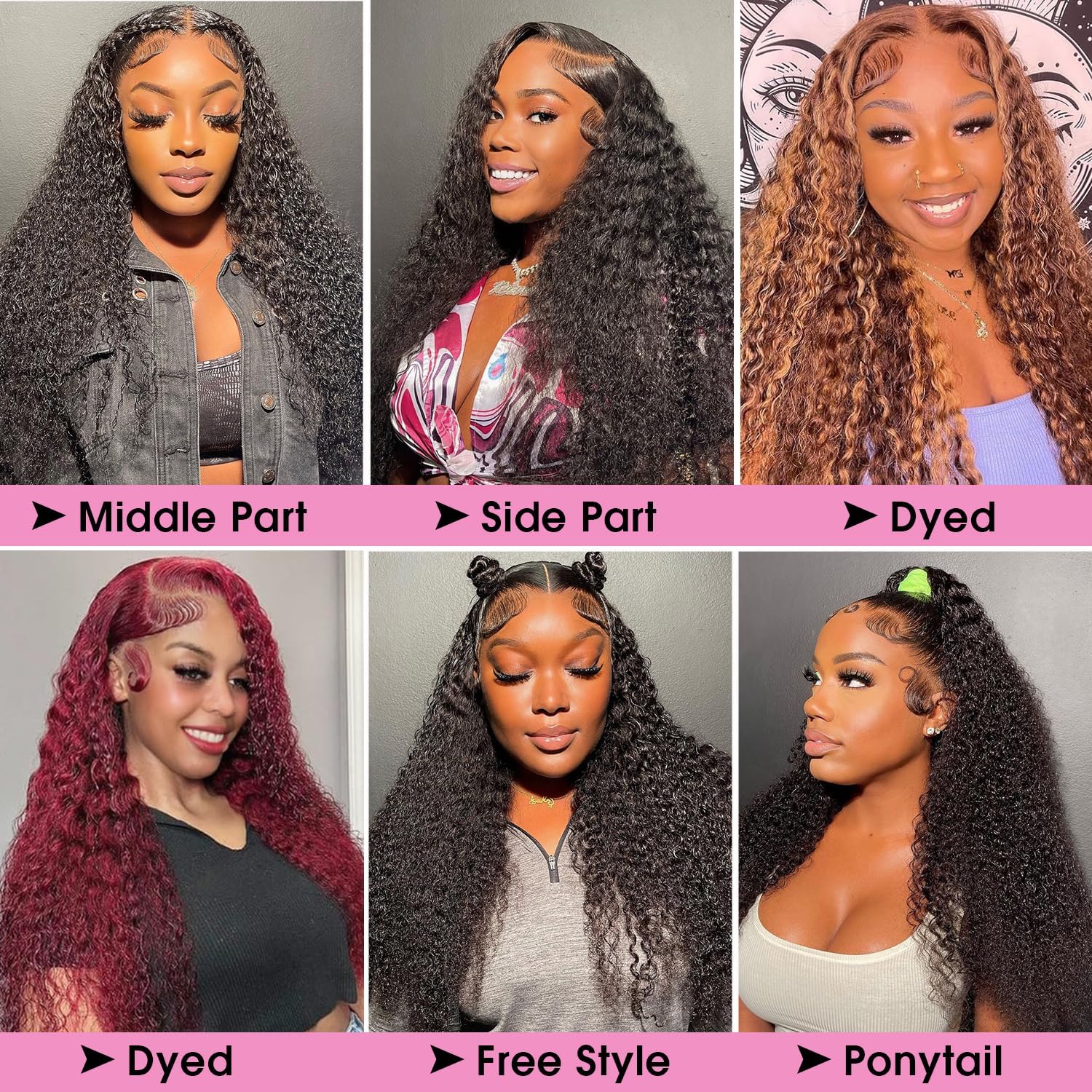 32 inch Water Wave Lace Front Wigs Human Hair 180% Density 13x6 HD Trasparent Glueless Lace Frontal Wigs for Women Human Hair Pre Plucked Wet and Wavy Human Hair Wigs