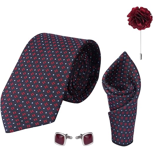 Calixto Mens Floral Necktie Set