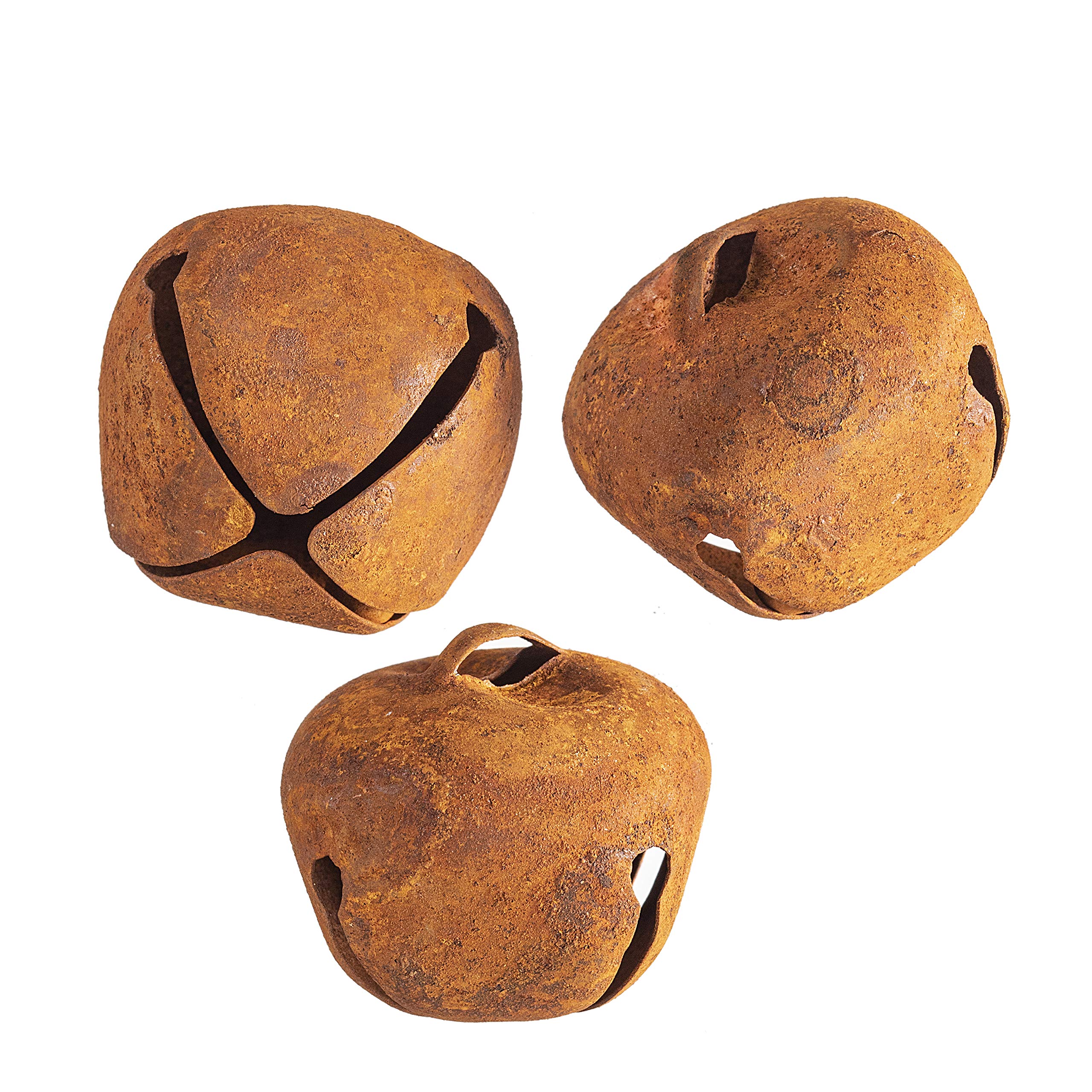 Darice Holiday Rusted Jingle Bells- 40mm (3 Bells)