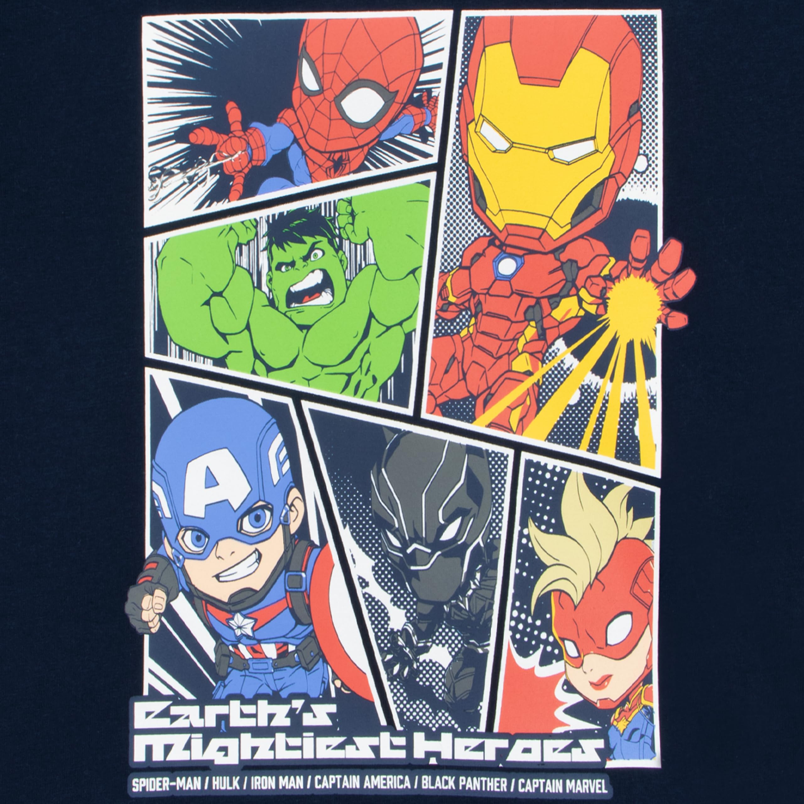 Marvel Pigiama Bambino, Pigiama Avengers Bambini Hulk, Iron Man, Captain America, E Spiderman, Pigiami Estivi