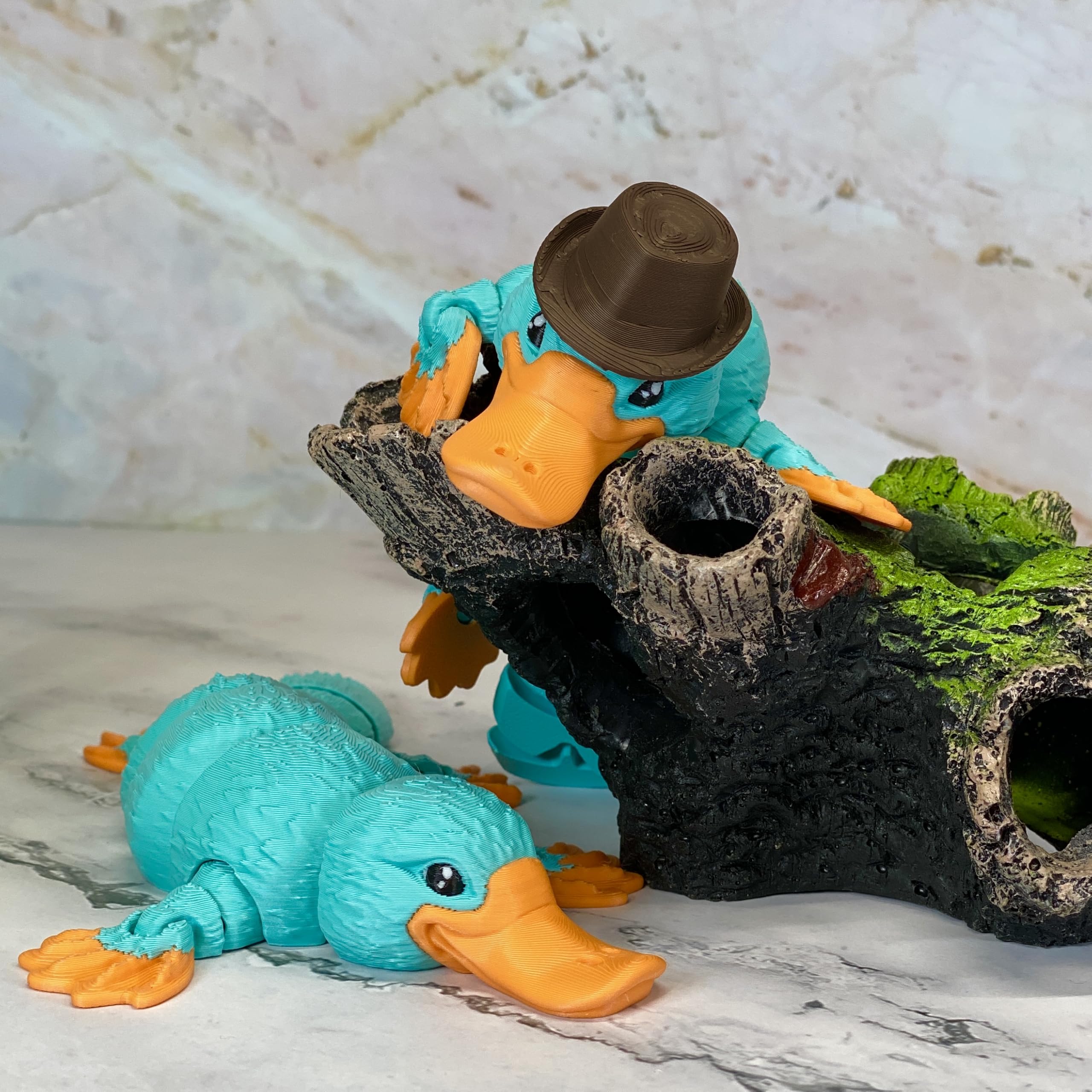 Amazon.com: Azata Teal Detective Platypus, 7 Inch Poseable Fidget