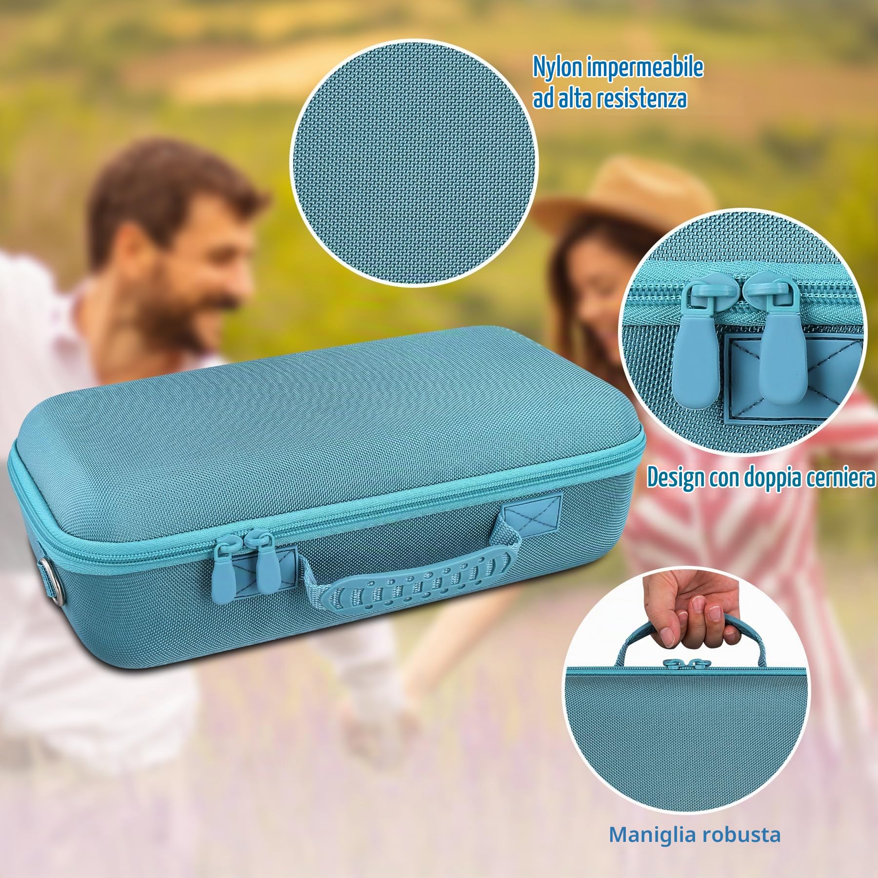 co2CREA Custodia Compatibile com Bose SoundLink Max Altoparlante Bluetooth | Borsa di stoccaggio, Antiurto EVA con Tracolla Rimovibile e Scomparto Accessori