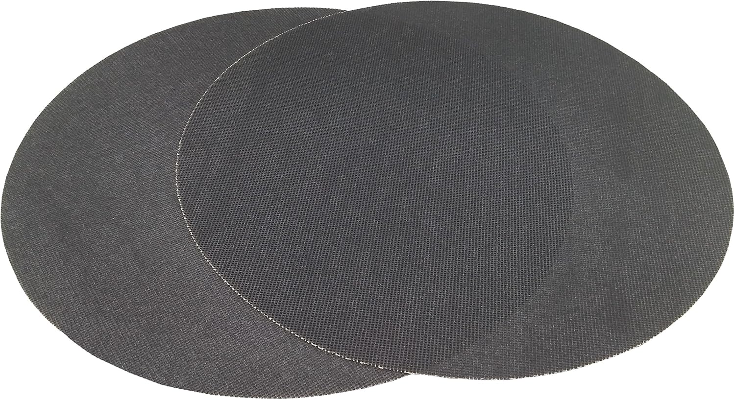 Starcke 16 inch Sanding Discs Double Sided Round Sand Paper Discs, Black Silicone Carbide Floor Sanding Disc 20 Pack, 150 Grit Screen Orbital Sander Pads for Wood, Glass, Metal, Concrete Flooring