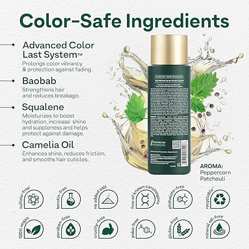 Miniatura 3 de ColorProof Baobab - Acondicionador de recuperación, 8.5 onzas, para cabello dañado y teñido, fortalece y repara, sin sulfatos, vegano