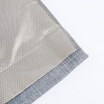 MAX Blackout Cyber Faraday Fabric RF / EMF Shielding Curtains ( Grey، 1 )