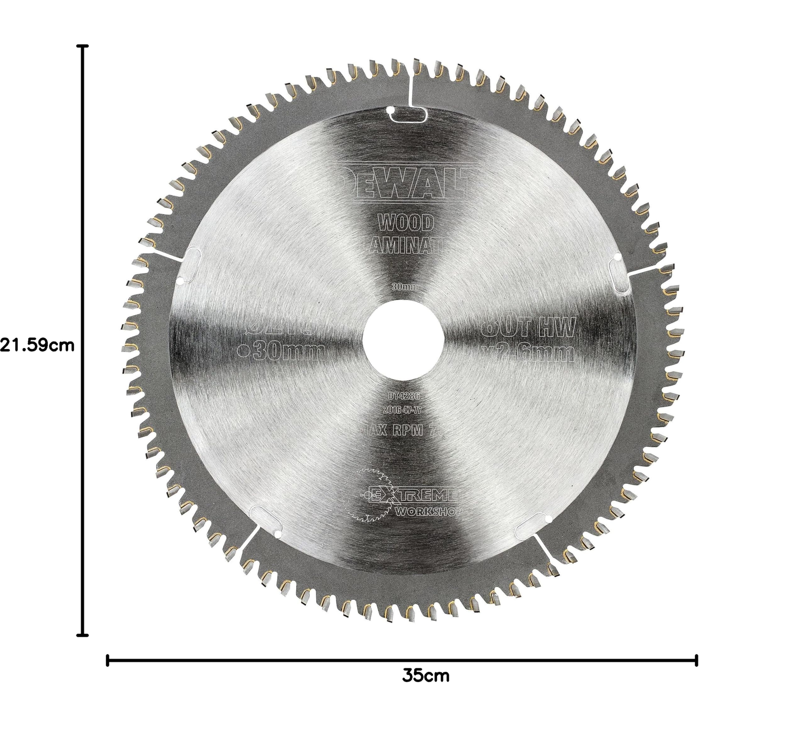 DeWalt Brzeszczot do piły tarczowej 216 x 30 x 80t, DT4286-QZ