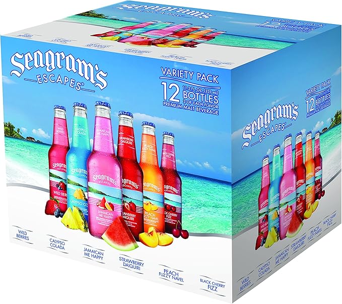 Seagram's Escapes Variety Pack, 12 pk, 12 fl oz bottles