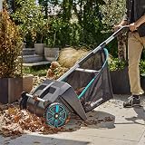 Gardena Leaf and Lawn Collector for Lawns and Patios Garden Helpers: Suitable for both lawns and patios, Easy change of brushes, Effective grass collection, Ergonomically designed (3566-20) - 7