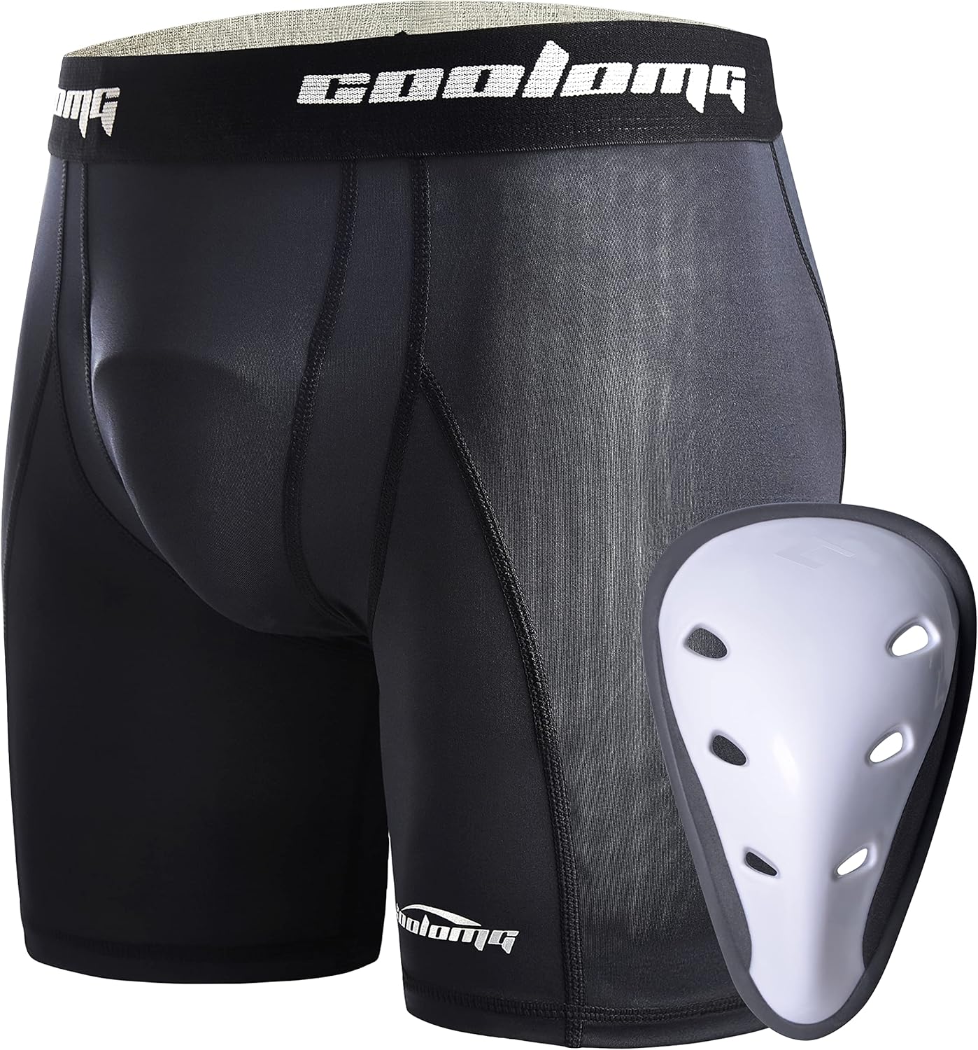 COOLOMG Youth Boys Sliding Shorts with Protective Cup for Baseball Football Hockey : Clothing, Shoes & Jewelry