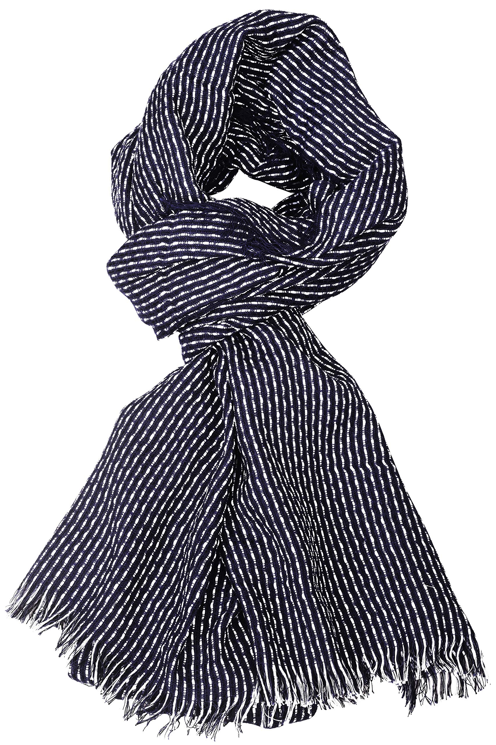 Unisex Cotton Scarf (Blue)-image-5