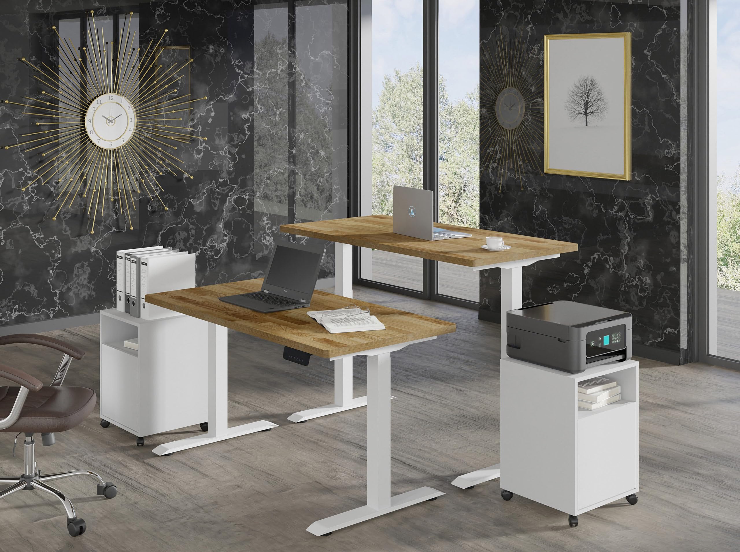 Bureau électrique BIMotion 1S 140x70x3,2 cm