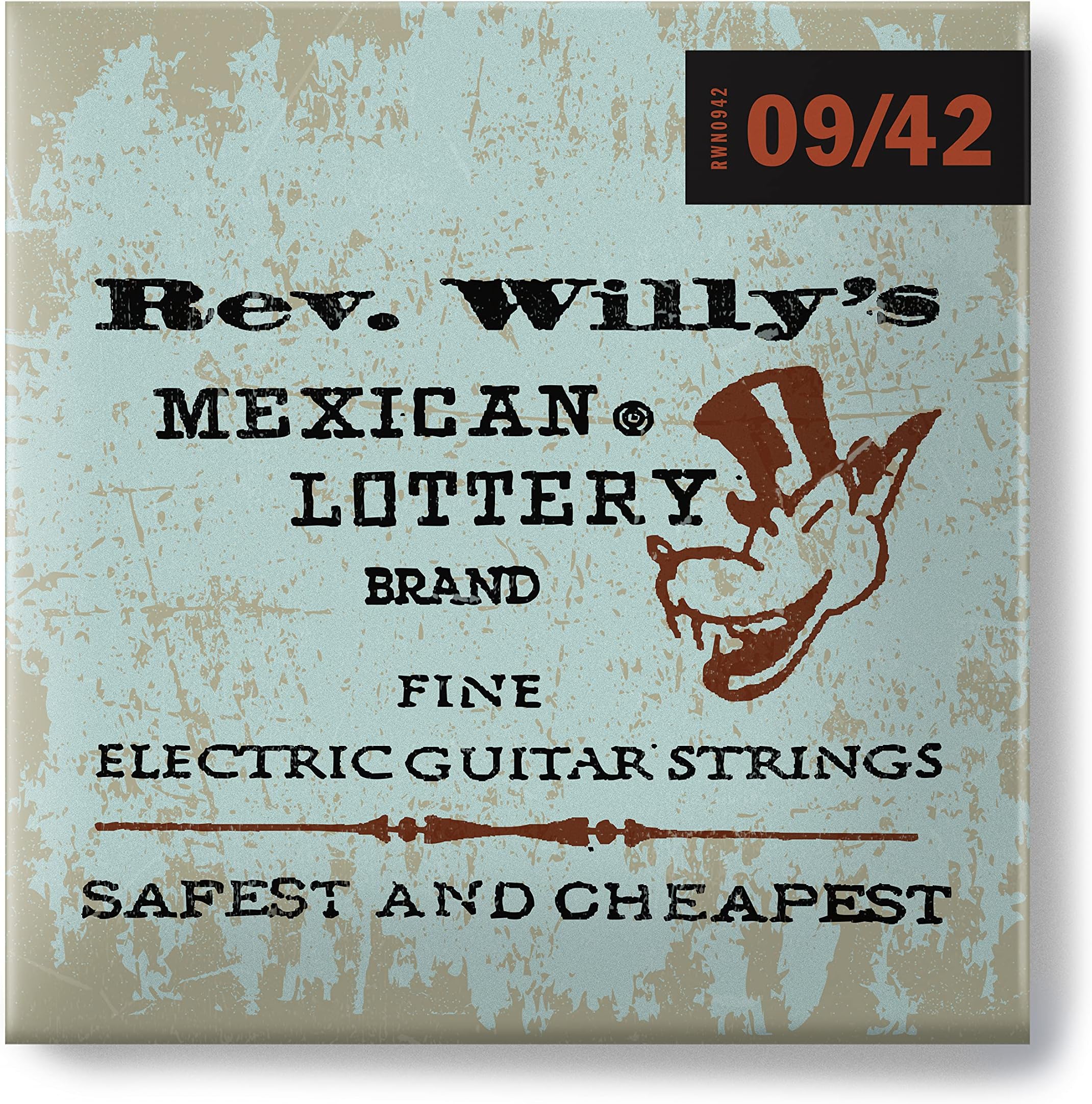JIM DUNLOP 38129094201 Billy Gibbons Custom Rev Willy's Guitar Strings 09-42 (RWN0942)