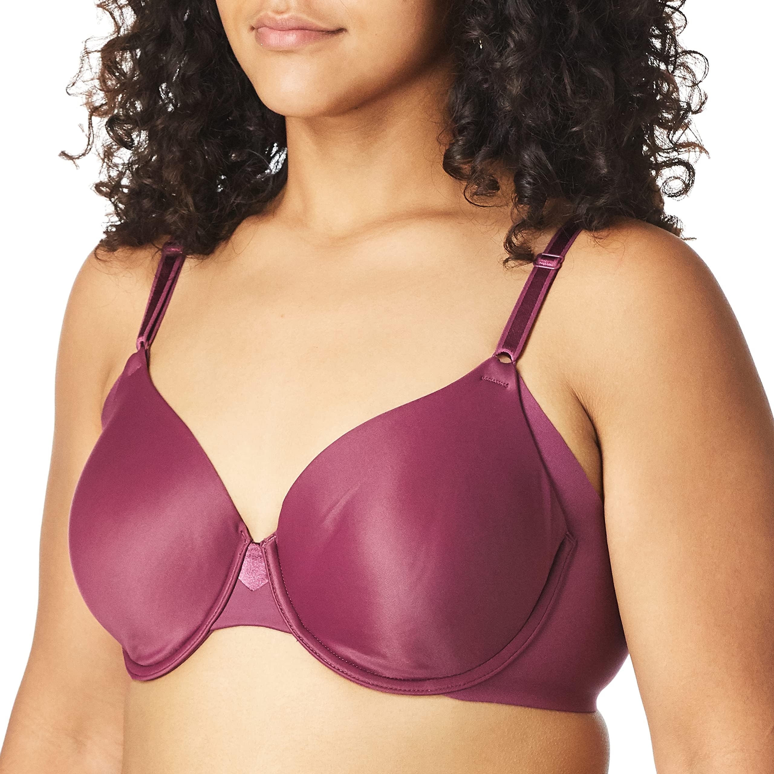 Olga Women's No Side Effects Underwire Contour Bra, Pink