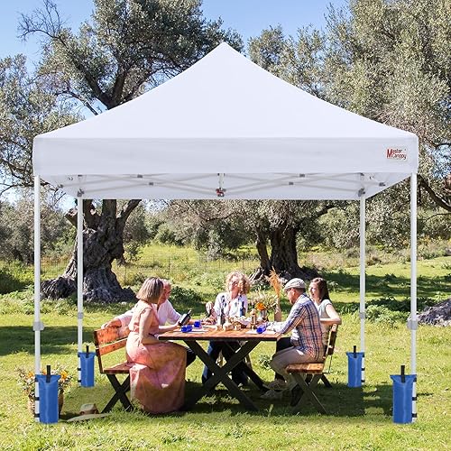 Miniatura 9 de MASTERCANOPY Sacos de arena con peso de toldo de 112 libras (9 x 14 pulgadas, azul)