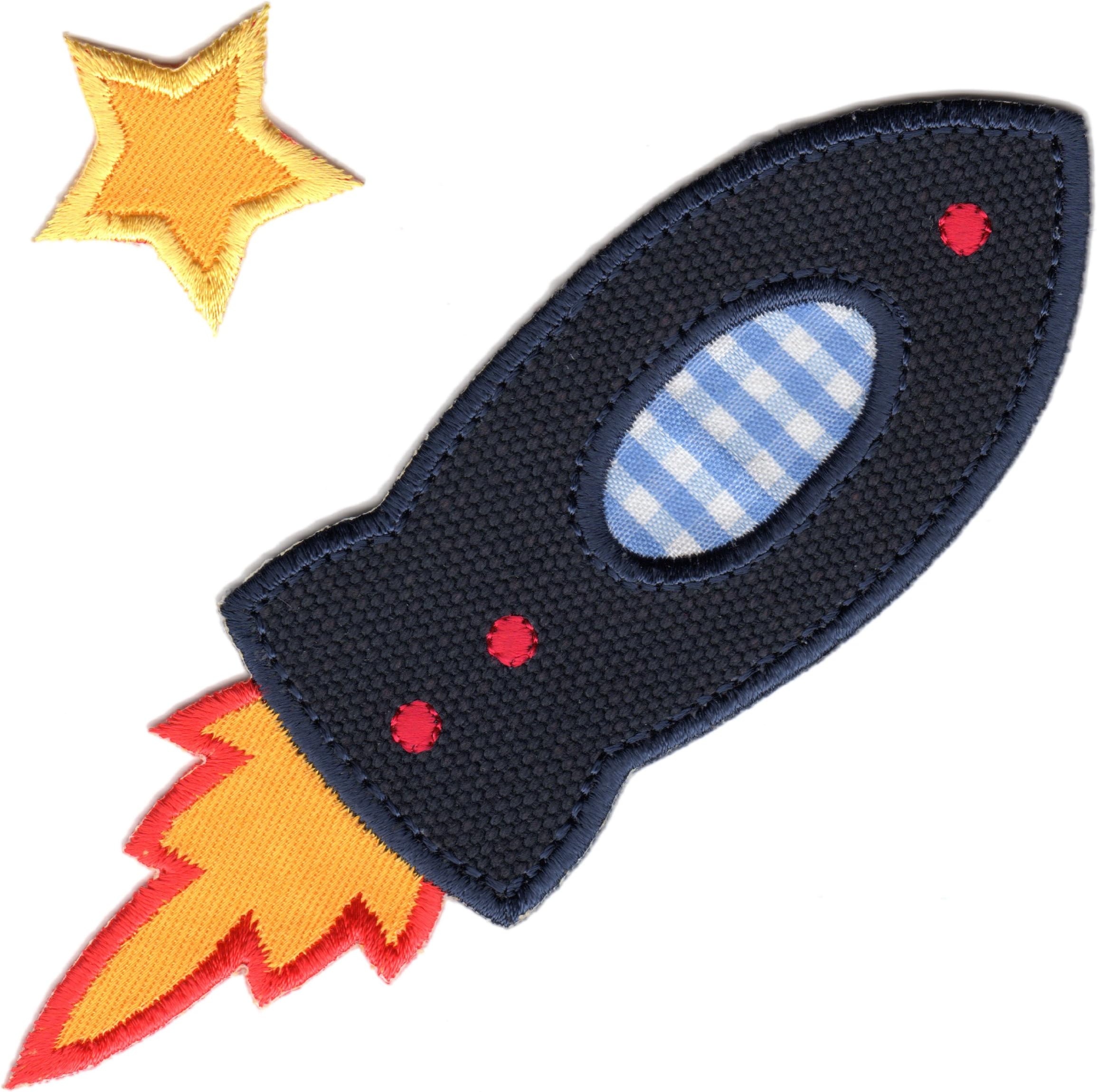 PatchMommy Iron On Applique Patch, Rocket - Kids Baby