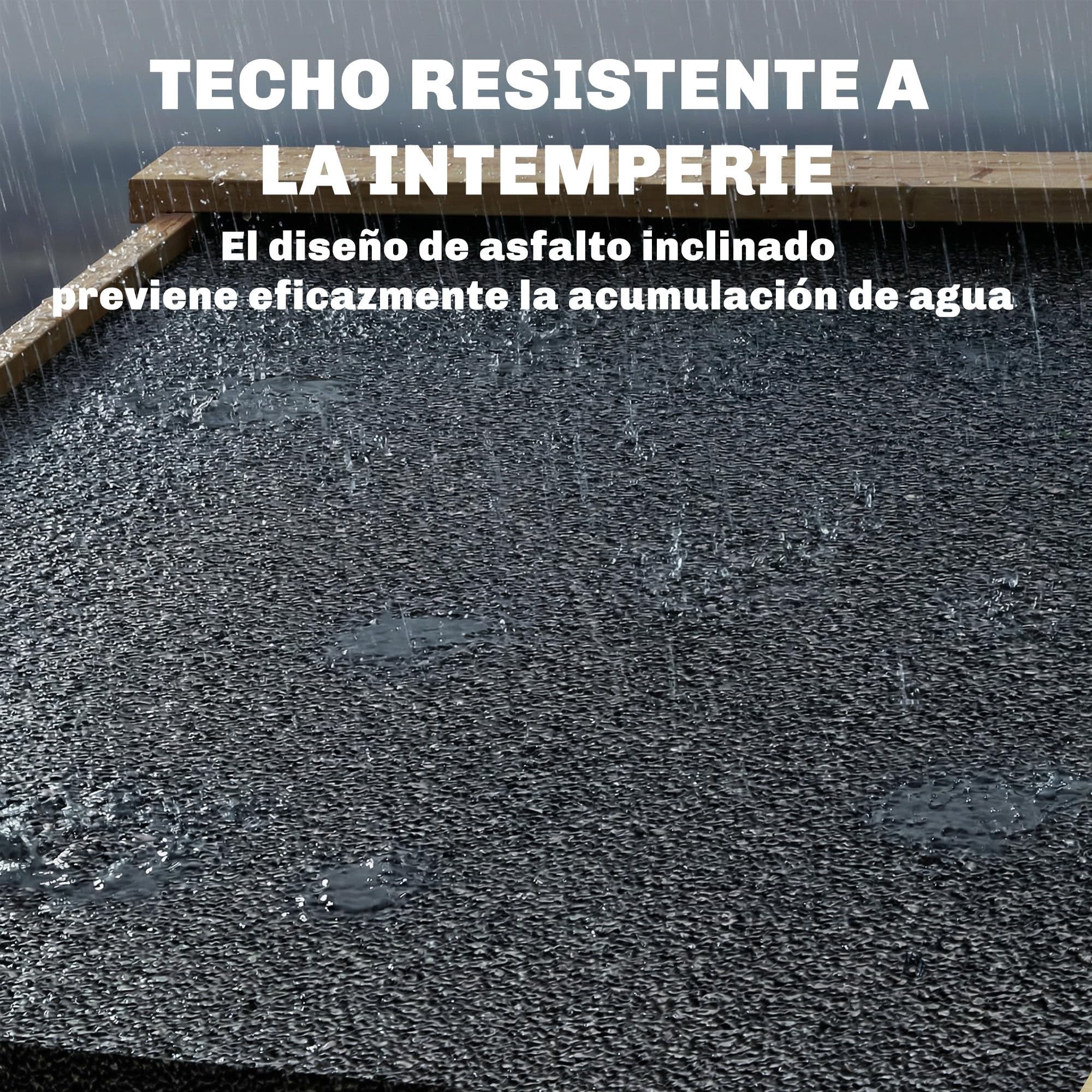 Outsunny Armario de Exterior de Madera Caseta Jardín Exterior con Techo de Asfalto 2 Puertas Ventiladas con Pestillo 2 Estantes Extraíbles Cobertizo de Jardín para Almacenaje Herramientas Natural