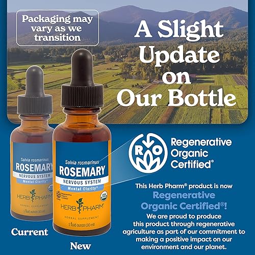 Miniatura 3 de Extracto líquido de romero orgánico certificado por Herb Pharm, 1 onzas líquidas