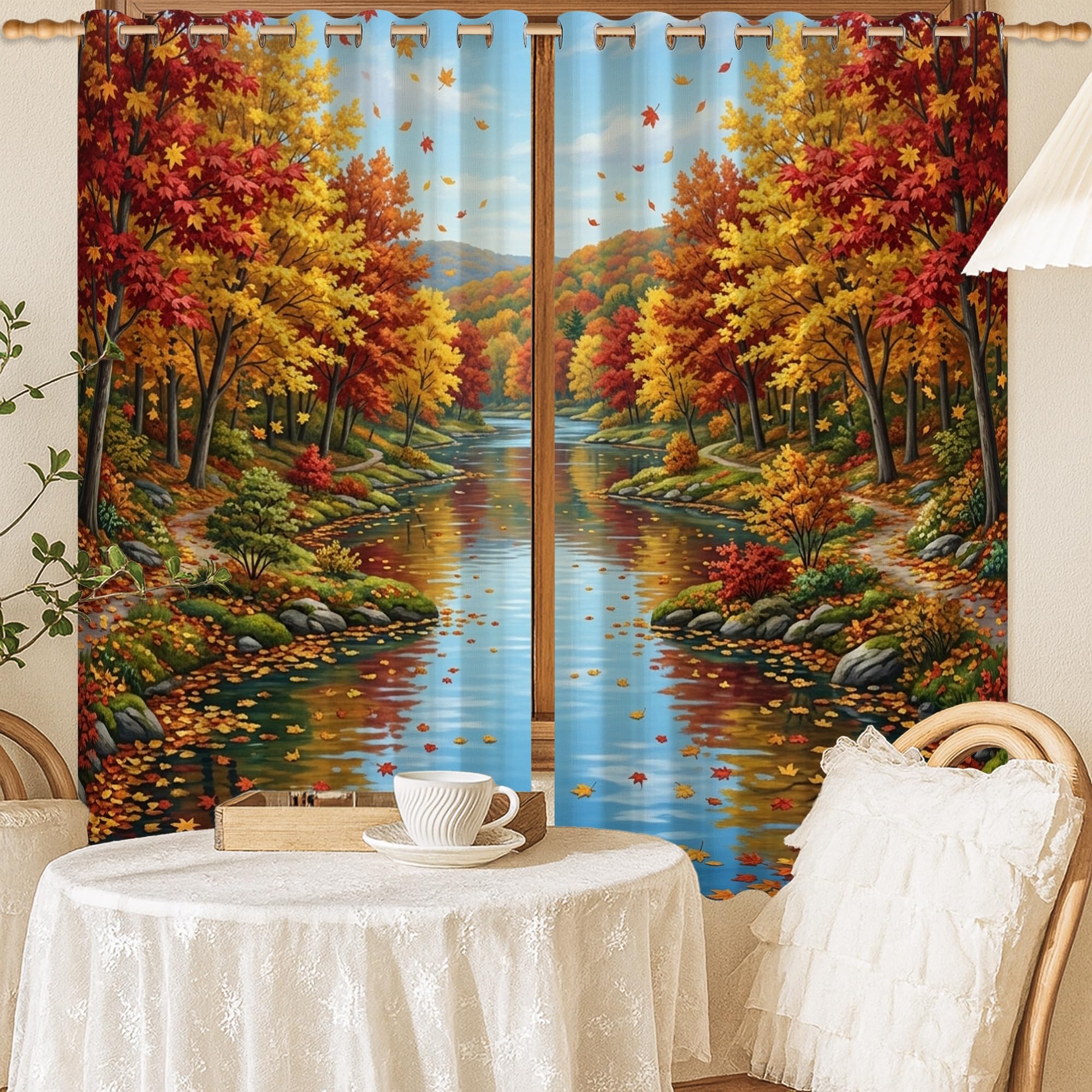 Rideaux occultants motif nature pour créer un cocon dans votre chambre