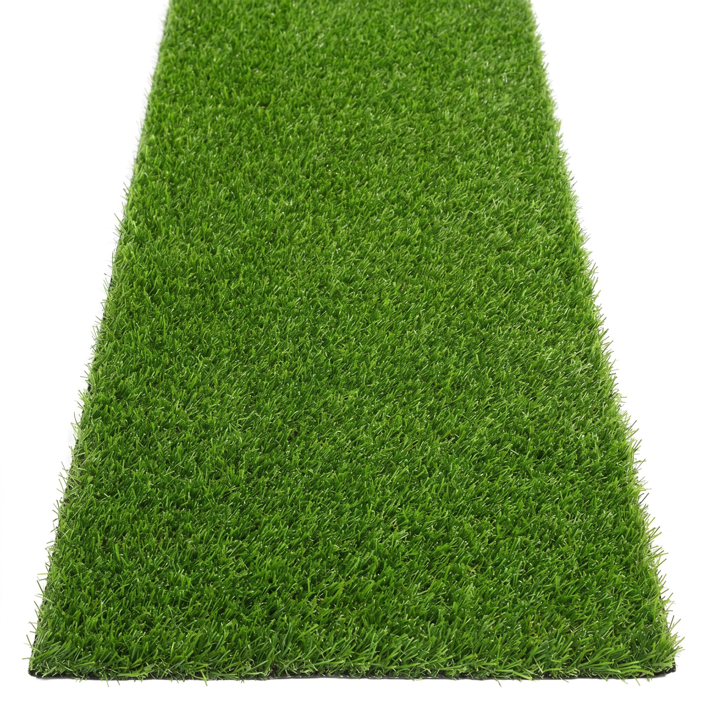 Tapis de gazon artificiel haute densité vert 24x96 pouces pour balcon et terrasse