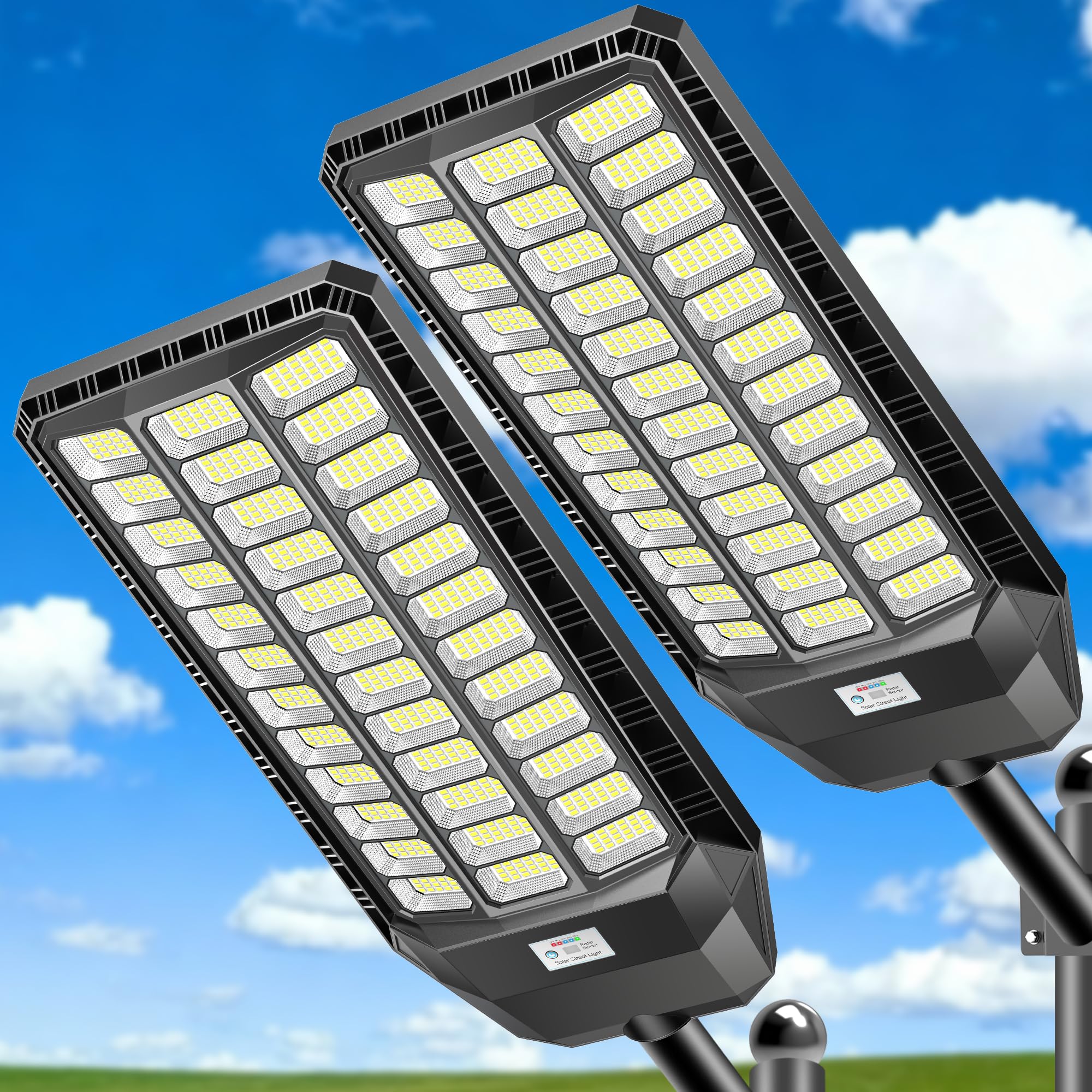 CEDIO Solar Street Light Outdoor, Plus Large Solar Lights IP67