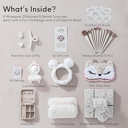 Miniatura 3 de HAPPY LOLLI Regalo para adolescentes y adolescentes 8 divertidos regalos con tareas y tarjetas de empoderamiento, ideal para cumpleaños y Navidad