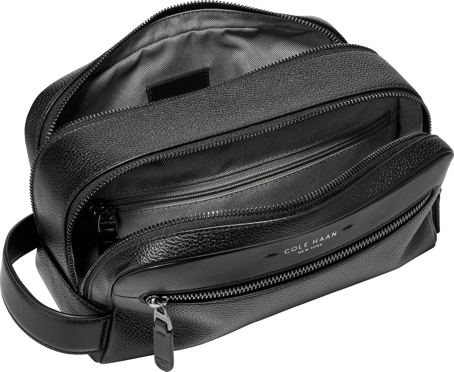 Cole Haan Men's Toiletry Bag - Damon Travel Dopp Kit, Black