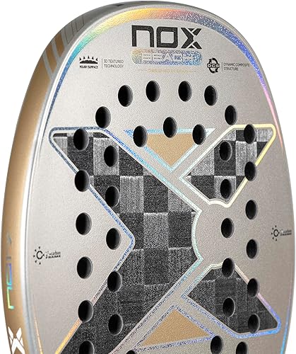 Miniatura 5 de Raqueta de tenis de playa NG17 Luxury 2023  Pala de tenis de playa de alto rendimiento  Carbono aluminizado de 18 quilates con núcleo de EVA negro