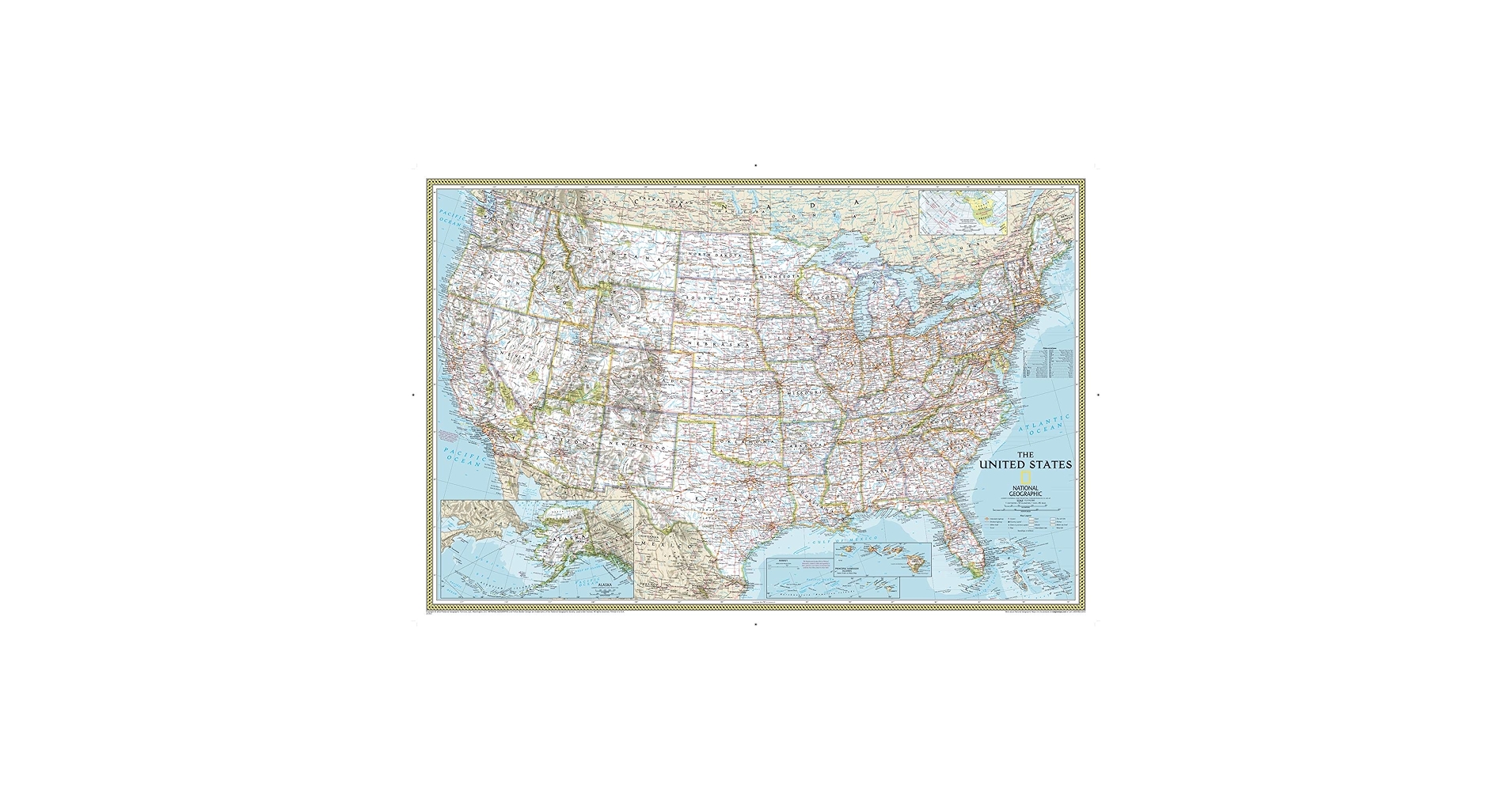 Amazon.com: National Geographic: United States Classic Wall