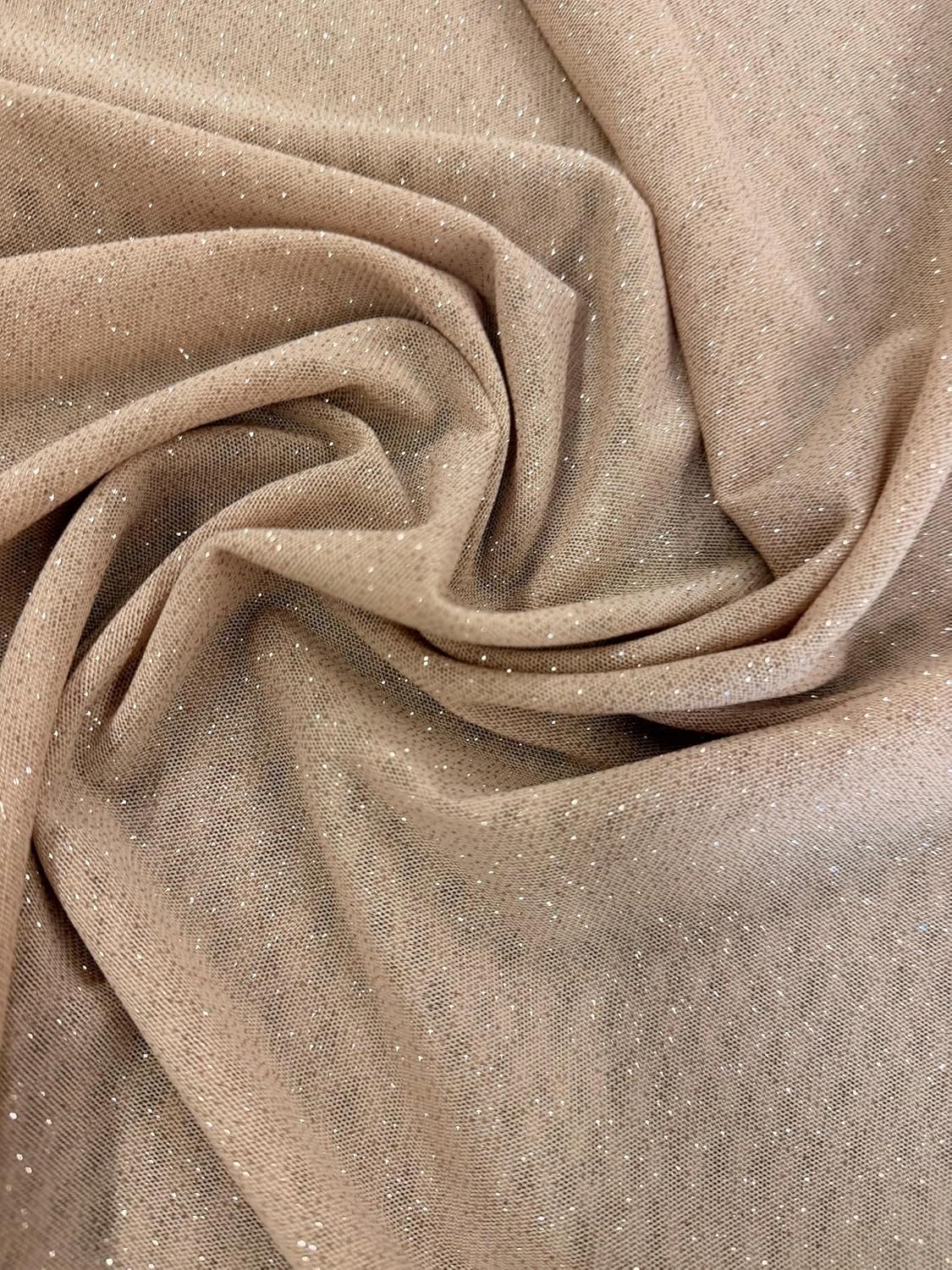 Sedona Designz 58/60" Wide Glitter Power Mesh Fabric – 95% Polyester, 5% Spandex Stretch Mesh with Sparkle Finish for Dancewear, Costumes, Activewear, Stage Outfits, Event Décor & DIY Crafts