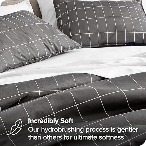 Miniatura 4 de Bare Home Funda de edredón de cama tamaño KingCal King, Colección de fundas de edredón súper suaves de primera calidad de 1800 hilos, Funda de