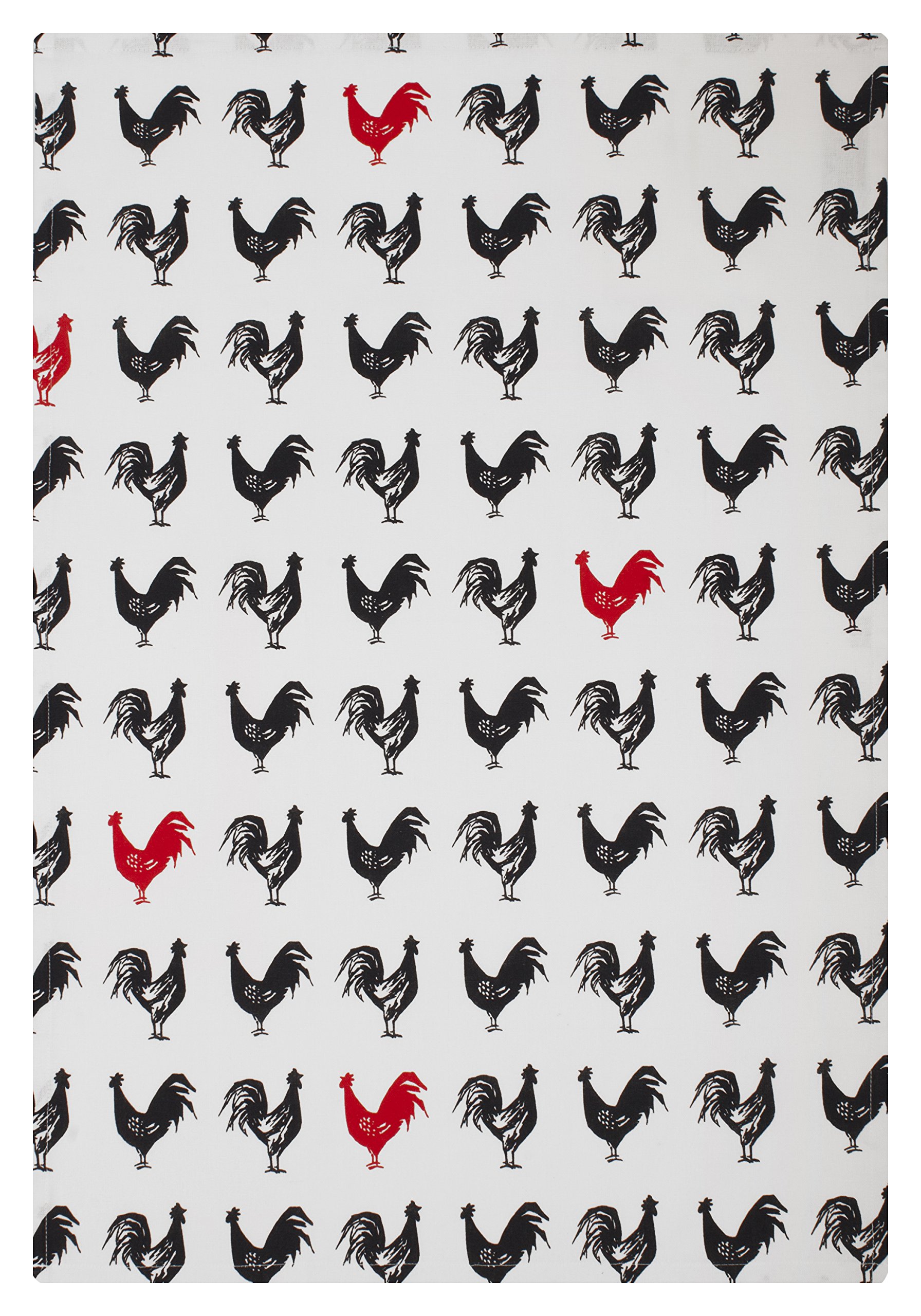 MUkitchen6629-1864 Kitchen Designer Print Towel Set, Cotton, French Hen