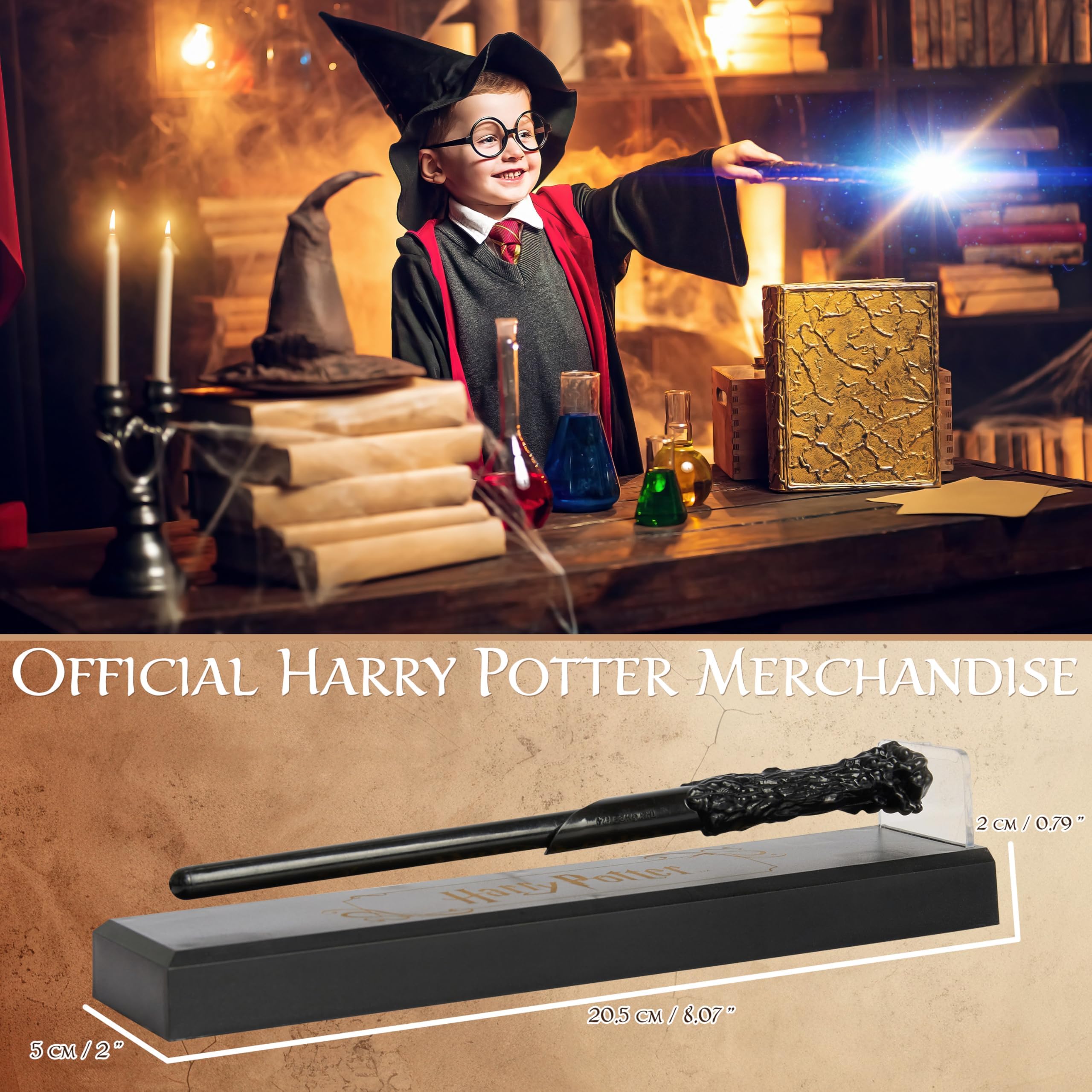 Harry Potter toverstaf pen, magie in je schrijven brengen - officieel gelicentieerde merchandise, cadeau voor school, werk, Kerstmis of verjaardagen